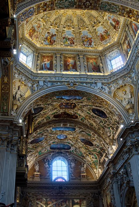 BERGAMO, LOMBARDY, ITALY, 2017. Interior View of the Basilica di Santa ...