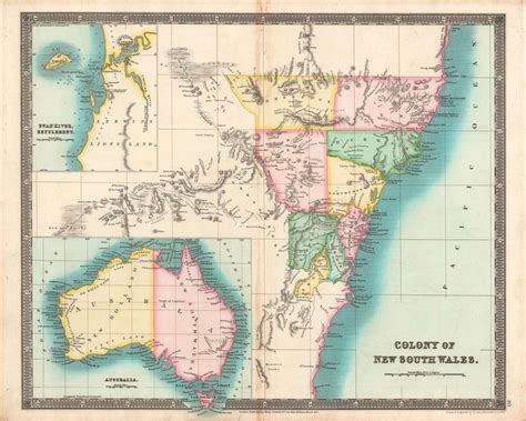 Colony of New South Wales, Swan River Settlement, Australia.: Geographicus Rare Antique Maps