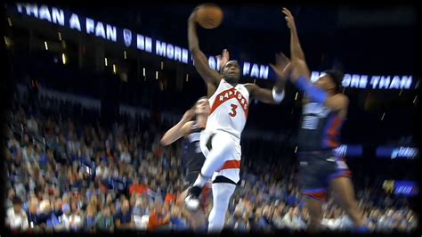 OG Anunoby Serves a Facial Slam Dunk AND-1 - Raptors vs Thunder - Win ...