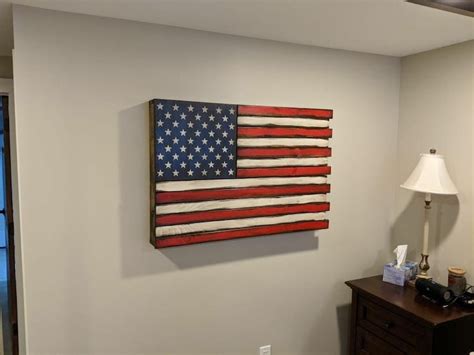 Hidden Gun Storage. Large American Flag. - Etsy