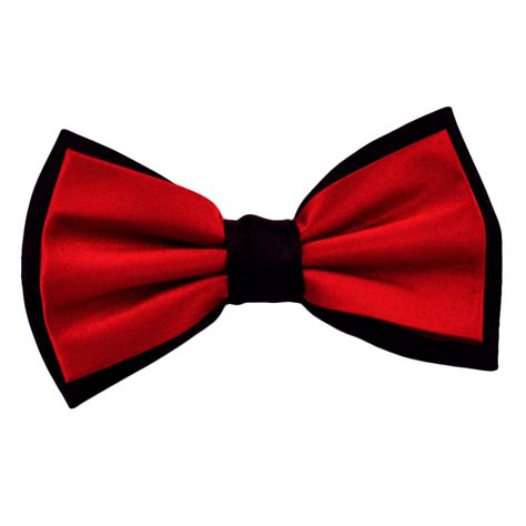 Red & Black Double Coloured Bow Tie from Ties Planet UK