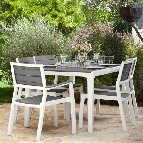 Keter Harmony 6 Seat Dining Set - (KETHARMSET01) - Garden Furniture World