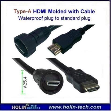 Waterproof HDMI Type A Connector and Assembly | Taiwantrade.com