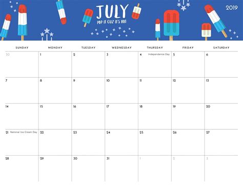 July 2019 Calendar Wallpapers - Wallpaper Cave