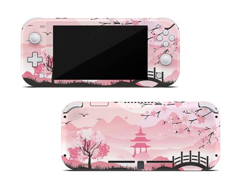 Pink Sakura Nintendo Switch Lite Skin - StickyBunny