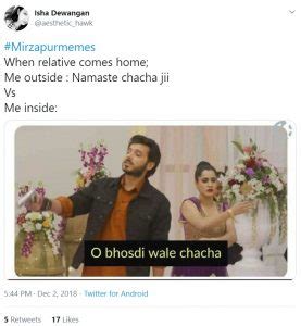 20 Hilarious Mirzapur Memes From Which Are Lit AF