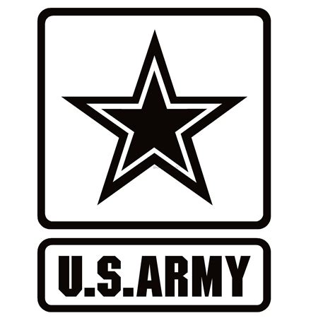 Black And White Army Logo - Army Military