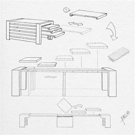 Transformer Table - How it Works | Diy dining table, Modular table, Carpentry and joinery