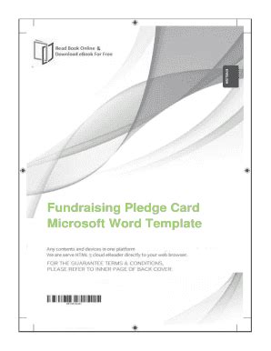 Free Download Fundraising Pledge Card Microsoft Word Template. Free Download Fundraising Pledge ...