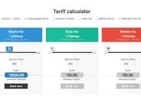 Tariff Calculator by pramod kabadi on Dribbble