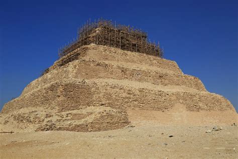 The Step Pyramid of Djoser in Egypt Stock Photo - Image of heritage ...