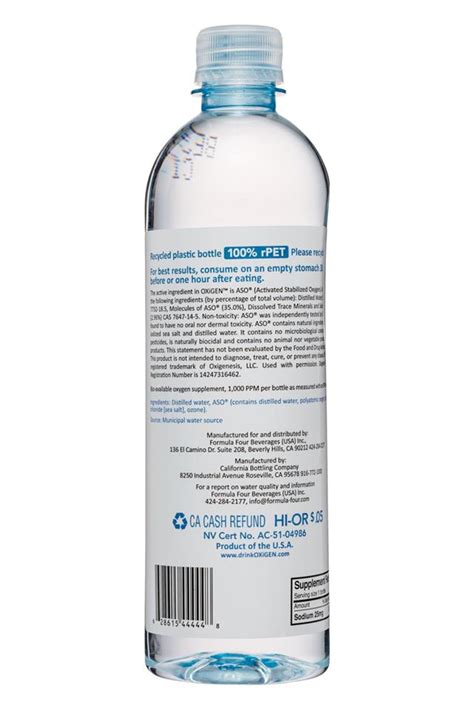 OXiGEN Oxygenated Water | OXiGEN | BevNET.com Product Review + Ordering ...