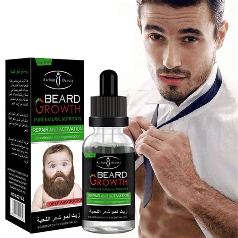 Natural Organic Beard Oil Balsam Wax Hair Loss Conditioner For Fast Beard Growth 40ml Essence ...