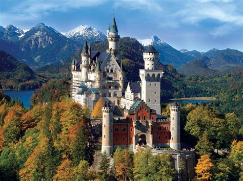 Neuschwanstein Castle, 1000 Pieces, Jumbo | Puzzle Warehouse