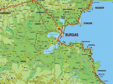 Burgas Map and Burgas Satellite Image