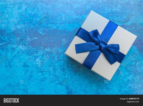 White Blue Gift Box Image & Photo (Free Trial) | Bigstock
