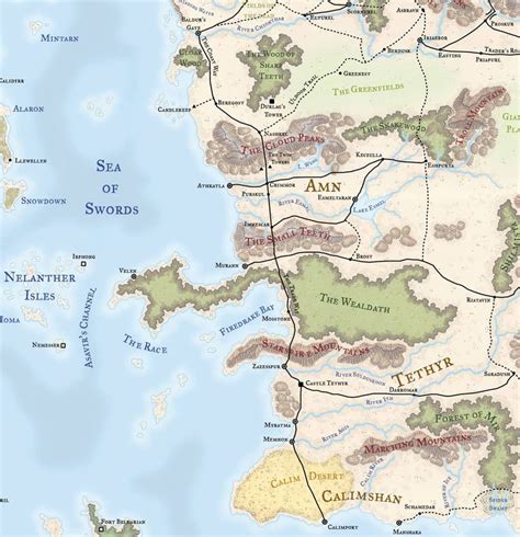 Map of all Faerun | Map, Dnd world map, Fantasy map