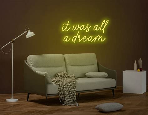 It Was All a Dream Neon Sign custom Neon Signs - Etsy