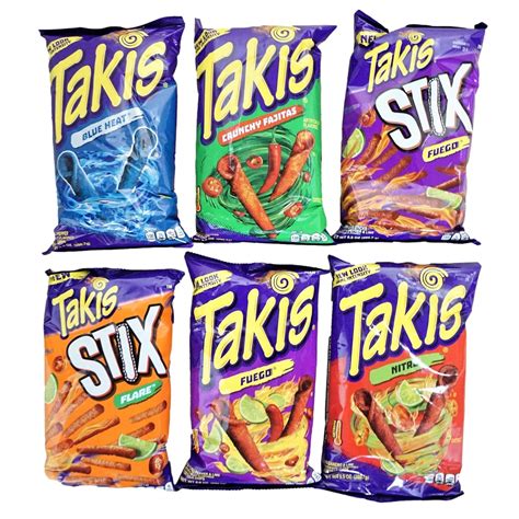 Surtido Takis Chips Variety Pack - Fuego, Fajitas Chile | Ubuy