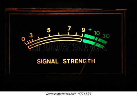 Signal Strength Meter Stock Photo (Edit Now) 9776854