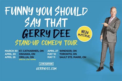 Gerry Dee to Debut New Material on 2024 Ontario Standup Tour │ Exclaim!