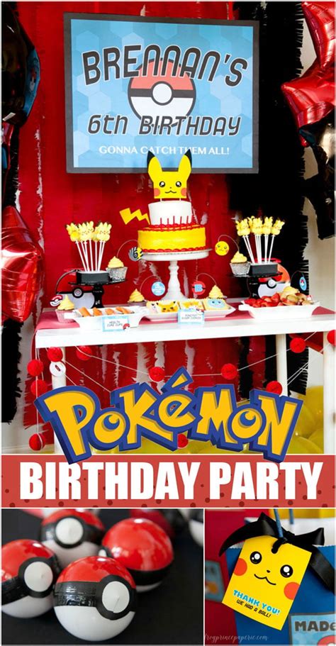 Easy Pokemon Birthday Party Ideas - Frog Prince Paperie