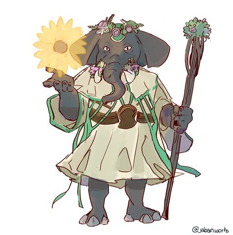 [ART] Ventu, a Loxodon Cleric : r/DnD