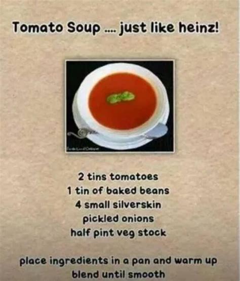 Heinz tomato soup Heinz Tomato Soup, Tinned Tomatoes, Half Pint ...