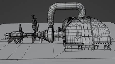 Steam Turbine Generator Full Detailed 3D model - TurboSquid 2035634