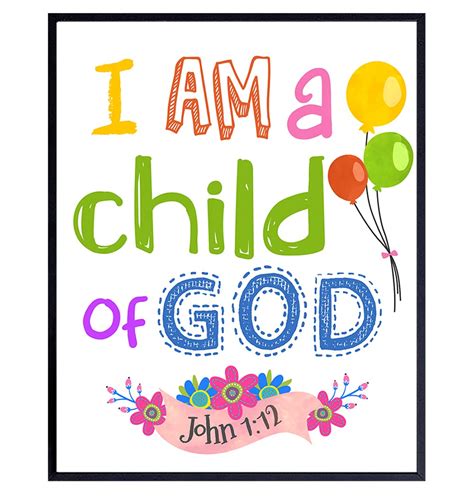 Child of God Scripture Decor - Inspirational Bible Nepal | Ubuy