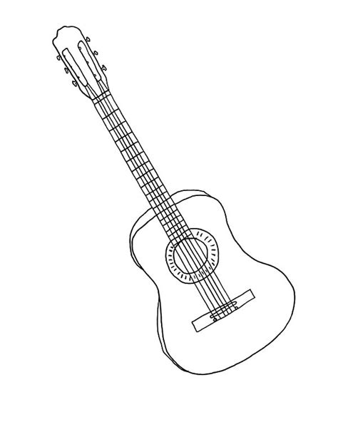 Simple Guitar Drawing at GetDrawings | Free download