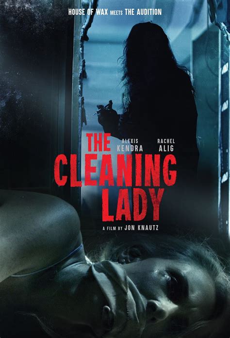 the poster for the upcoming horror film, the cleaning lady