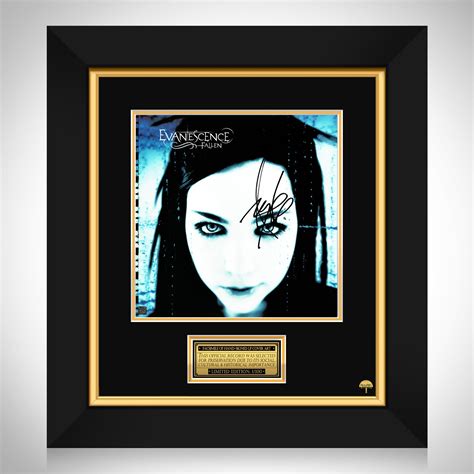 Evanescence Fallen LP Cover Limited Signature Edition Studio Licensed - RARE-T