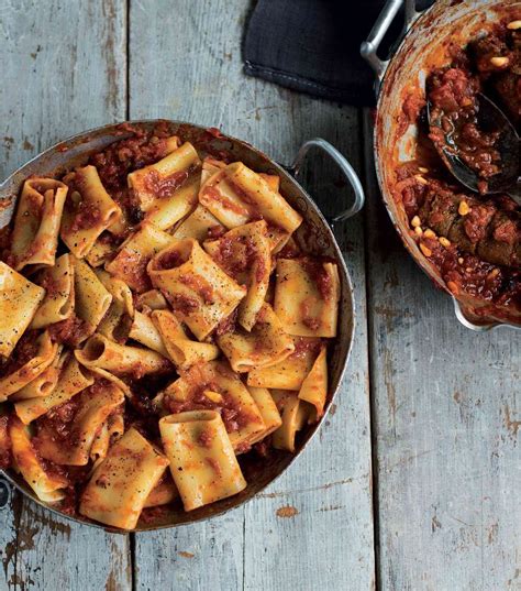 Large pasta tubes with Neapolitan beef sauce by Antonio Carluccio from ...