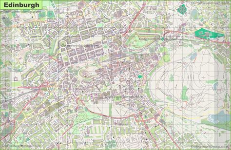 Edinburgh City Map Printable - Printable Maps