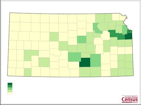 Kansas County Population Map Free Download