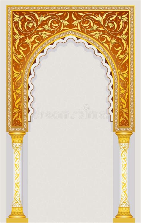 Islamic art arch. High detailed islamic arch design in vector ...