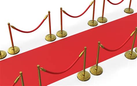 Premium Photo | Red carpet with stanchions