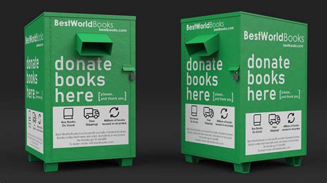 Book Donation Box Green 3D Model - TurboSquid 2042175