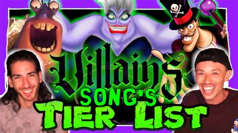 Which Disney Villain has the Best Song?? // Ranking the Disney Villains ...