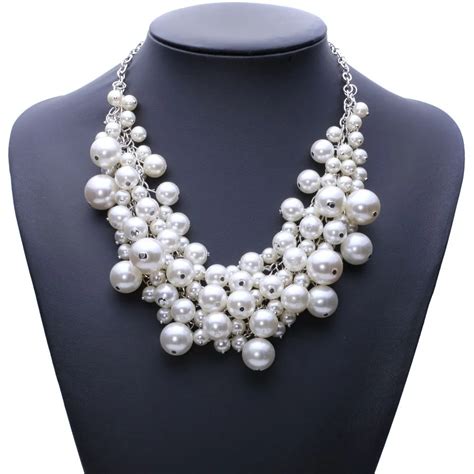 Aliexpress.com : Buy 2019 Trendy fashion pearl necklace chocker costume ...