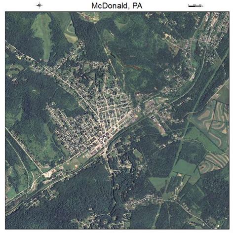 Aerial Photography Map of McDonald, PA Pennsylvania