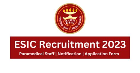 ESIC Recruitment 2023 Notification Out, Application Form, Apply Online, Exam Date - Sushil Jobs