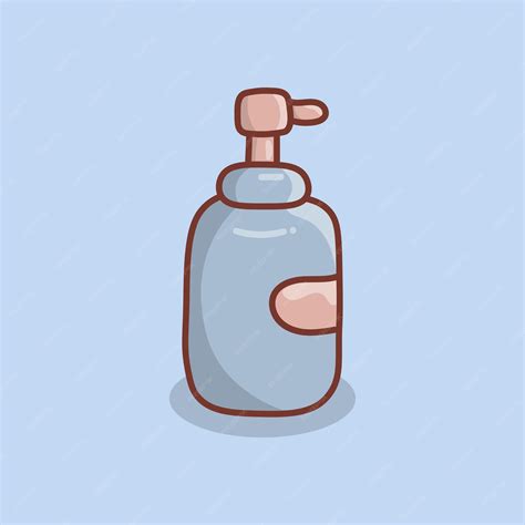 Premium Vector | Hand Drawn Shampoo Bottle Illustration