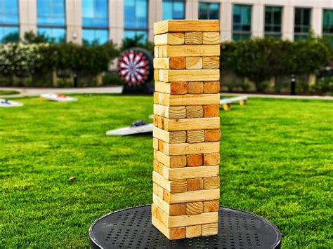 Giant Jenga Game Rental San Jose Bay Area - Lets Party