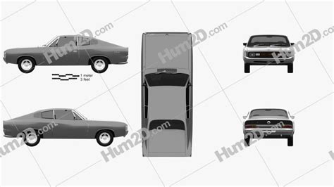 Chrysler Valiant Charger RT 1971 Blueprint in PNG - Download Vehicles Clip Art Images