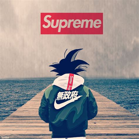 #freetoedit #supreme #goku #supremewallpaper #remixed from @surname71, @jaan… | Dragon ball ...