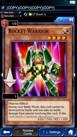 Rocket Warrior | Decks and Tips | YuGiOh! Duel Links - GameA