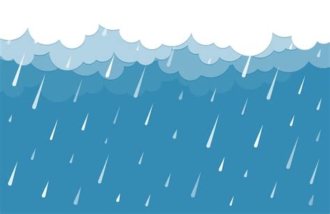 Free Vector | Clouds with rainfall background design