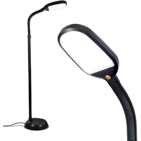 Brightech Litespan - Bright LED Floor Lamp for Crafts & Reading with Adjustable Gooseneck ...